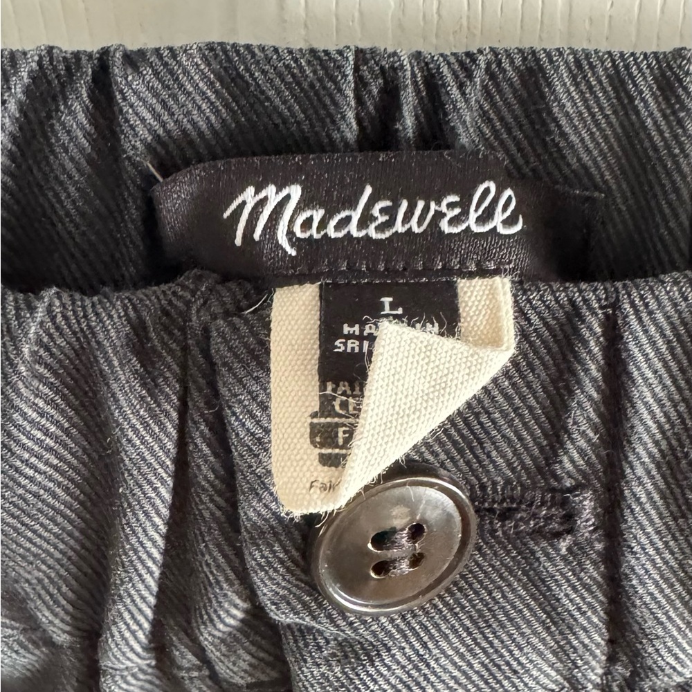 Madewell Charcoal Large Pants wide leg - Picture 2 of 4